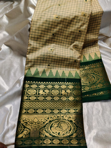 Ashadam gadwal silk saree