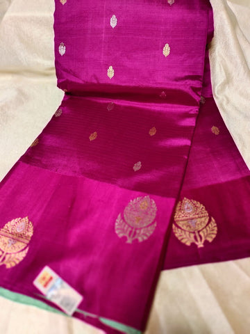 100% silk mark certified green Mango silk saree