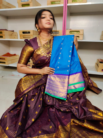 Vitange gadwal silk saree