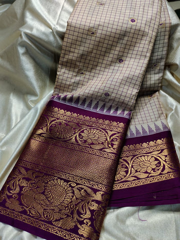 Ashadam gadwal silk saree