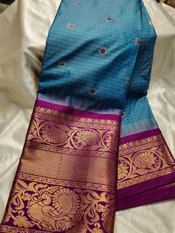 Ashadam gadwal silk saree