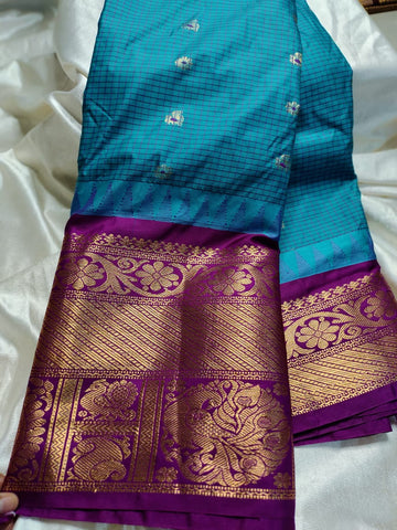 Ashadam gadwal silk saree