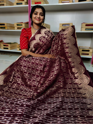 Ashadam sale banarasi Georgette sarees