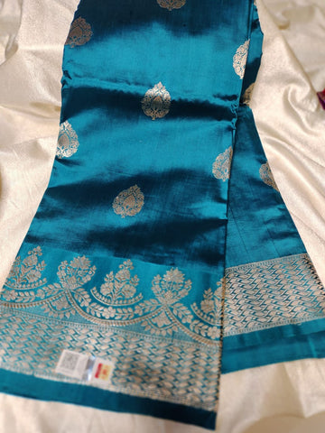 100% silk mark certified green Mango silk saree