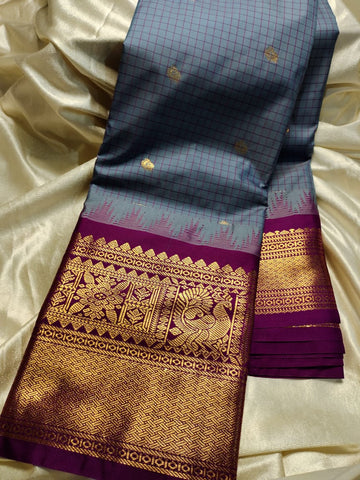 Ashadam gadwal silk saree