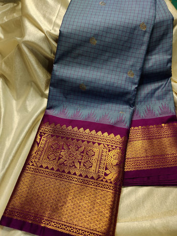 Ashadam gadwal silk saree