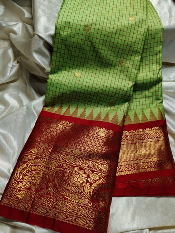 Ashadam gadwal silk saree