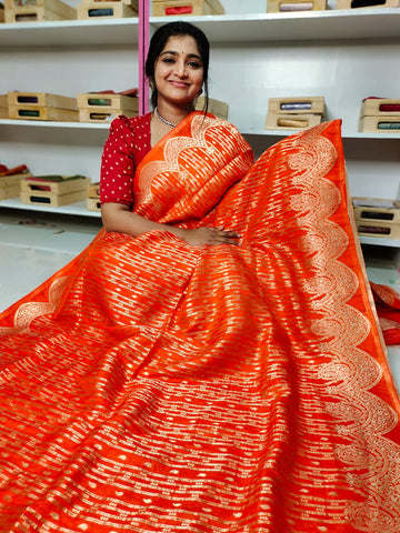Ashadam sale banarasi Georgette sarees
