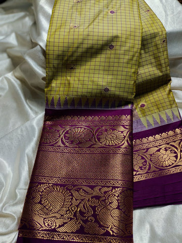 Ashadam gadwal silk saree