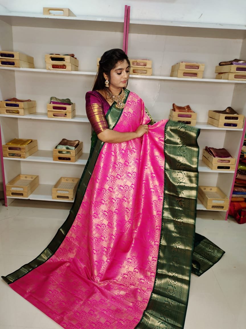 80% Kanchi Pattu collection