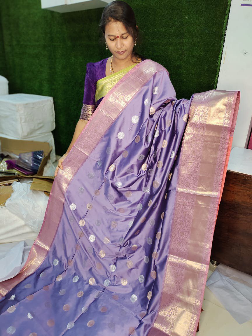 Semi Gadwal Silk Saree
