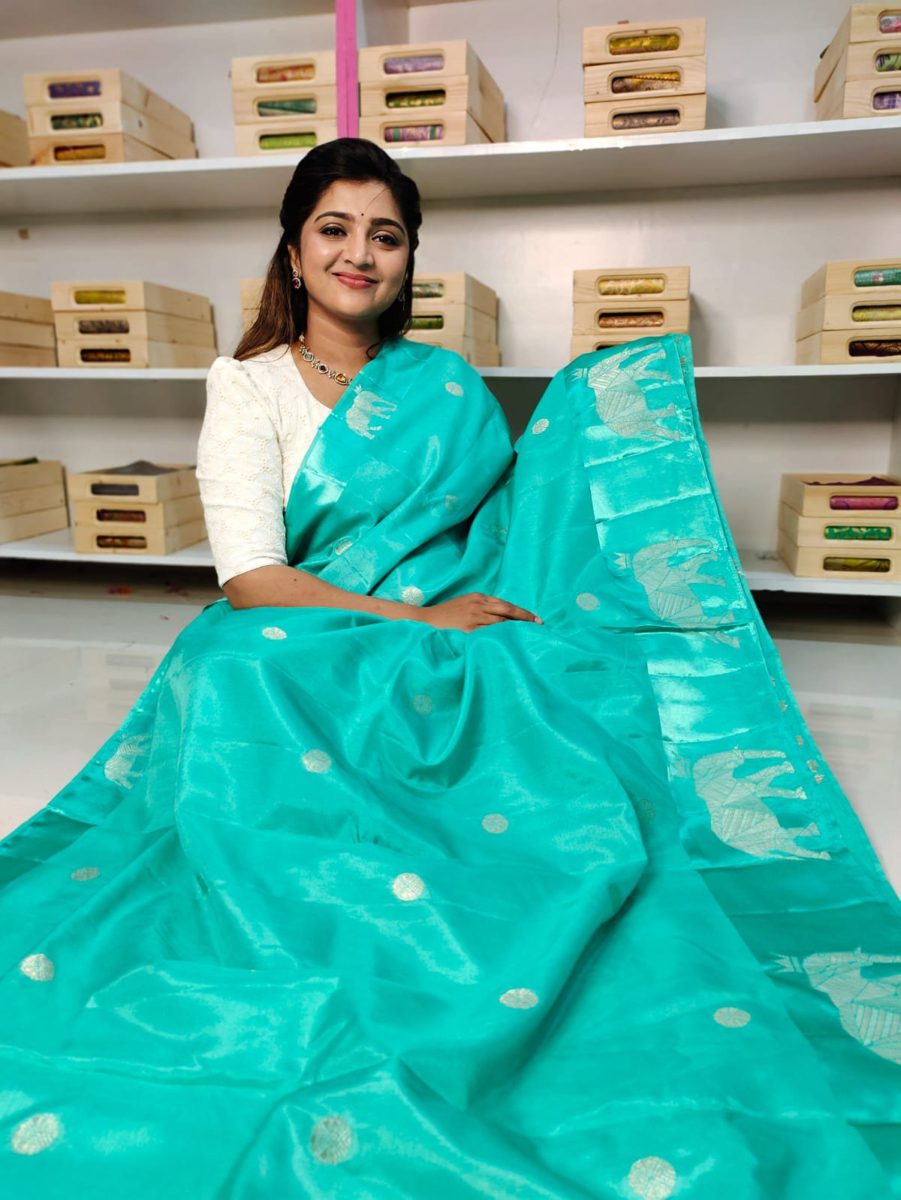 Raw mango Silk Saree