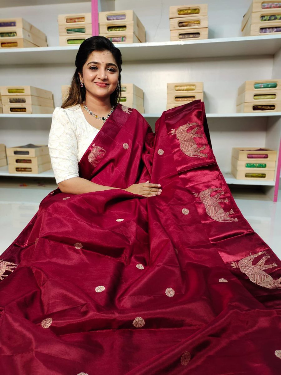 Raw mango Silk Saree