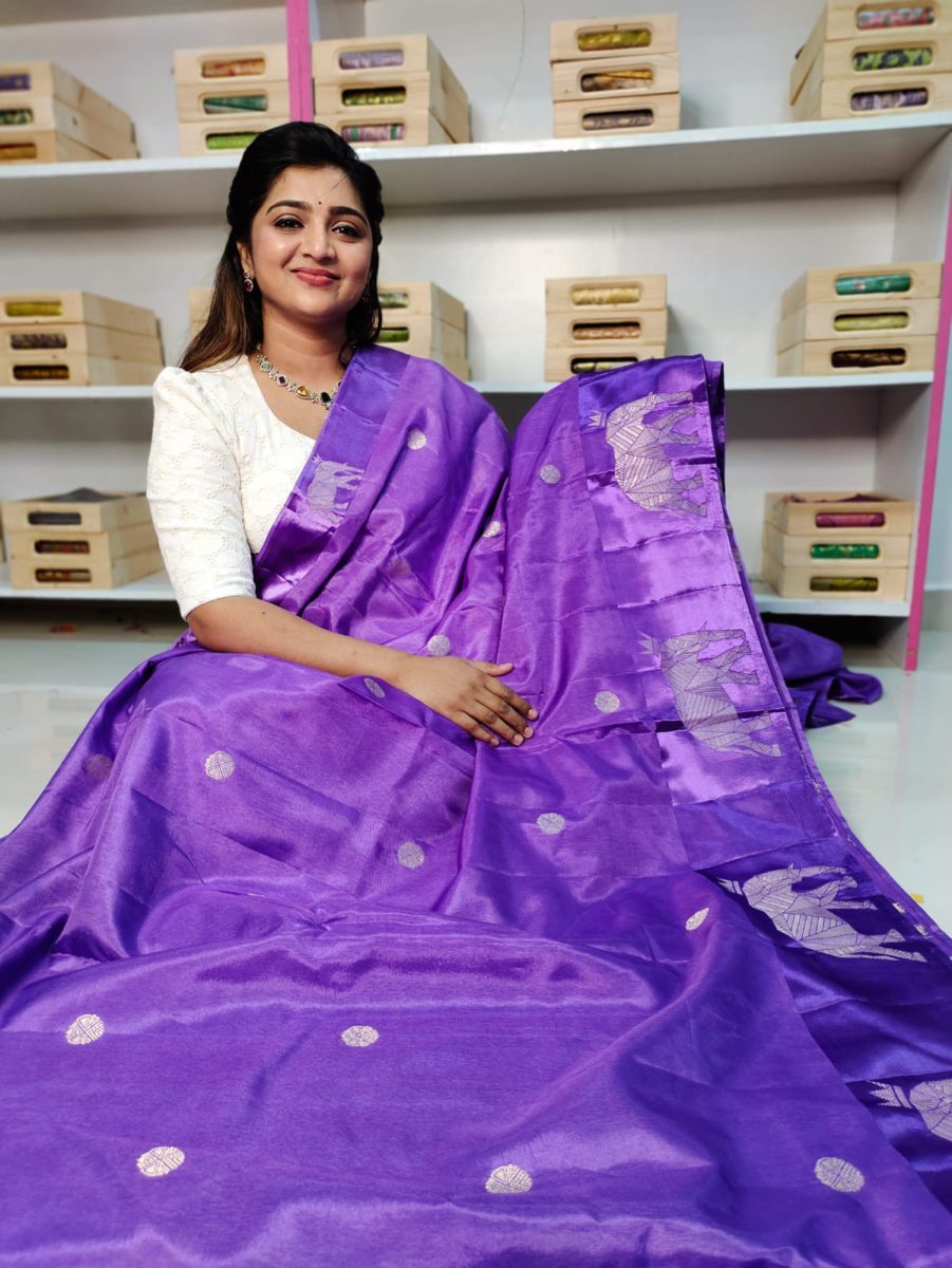 Raw mango Silk Saree