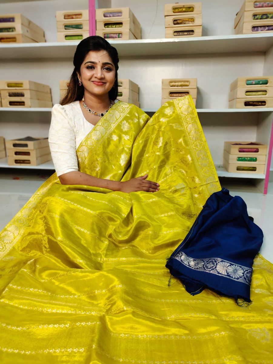 Raw mango Silk Saree