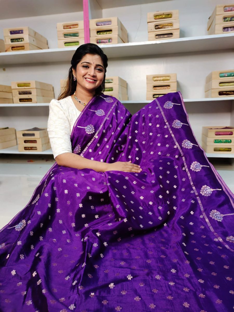 Raw mango silk sarees