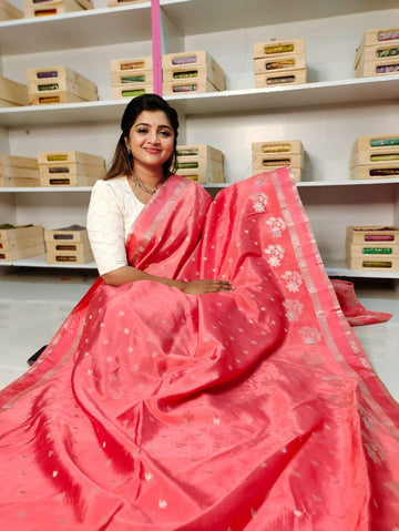Raw mango silk sarees