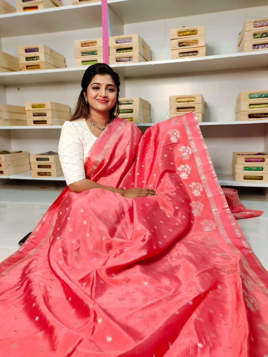 Raw mango silk sarees