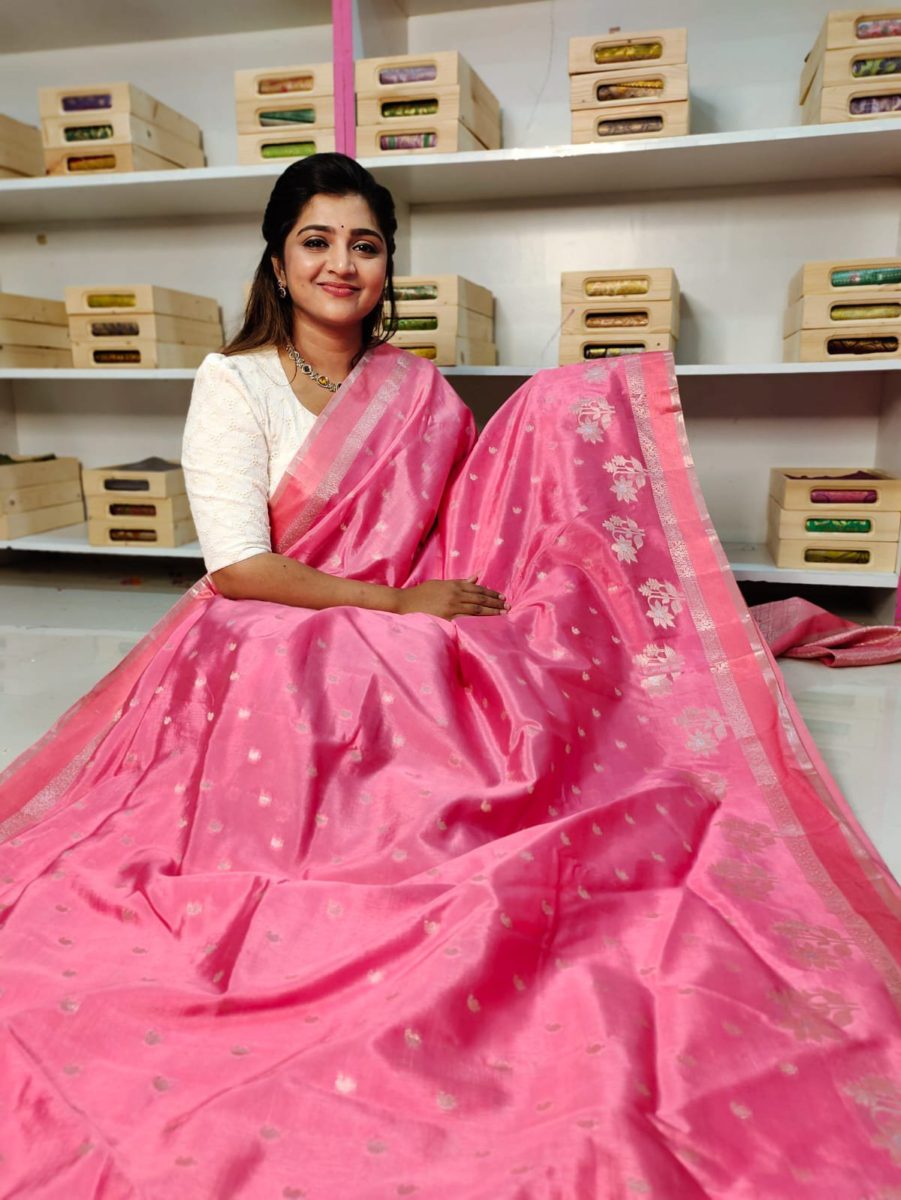 Raw mango silk sarees