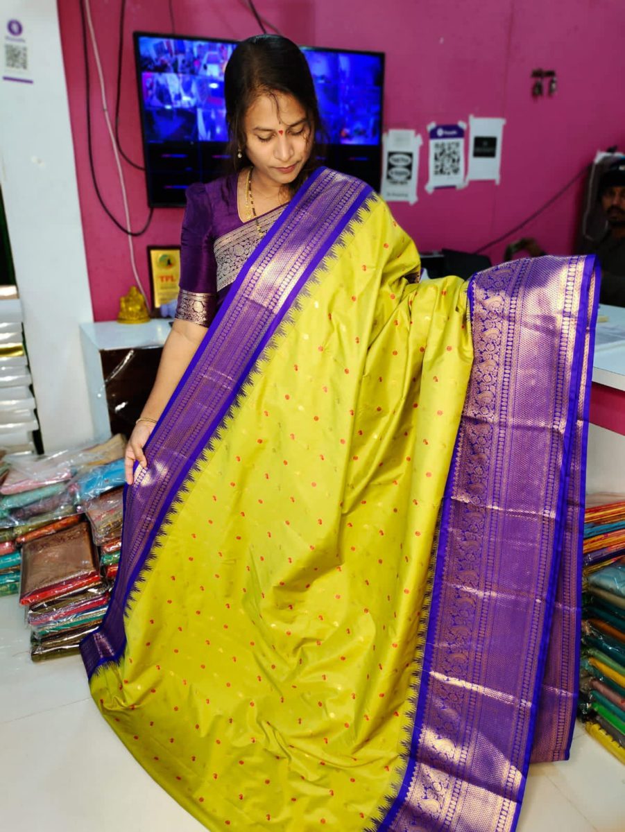 Primem gadwal silk sarees
