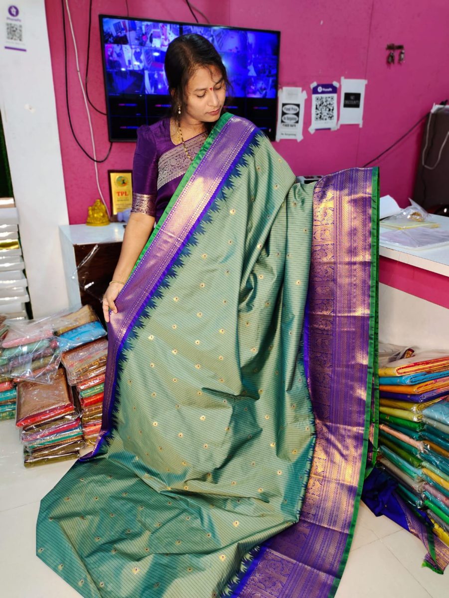 Primem gadwal silk sarees