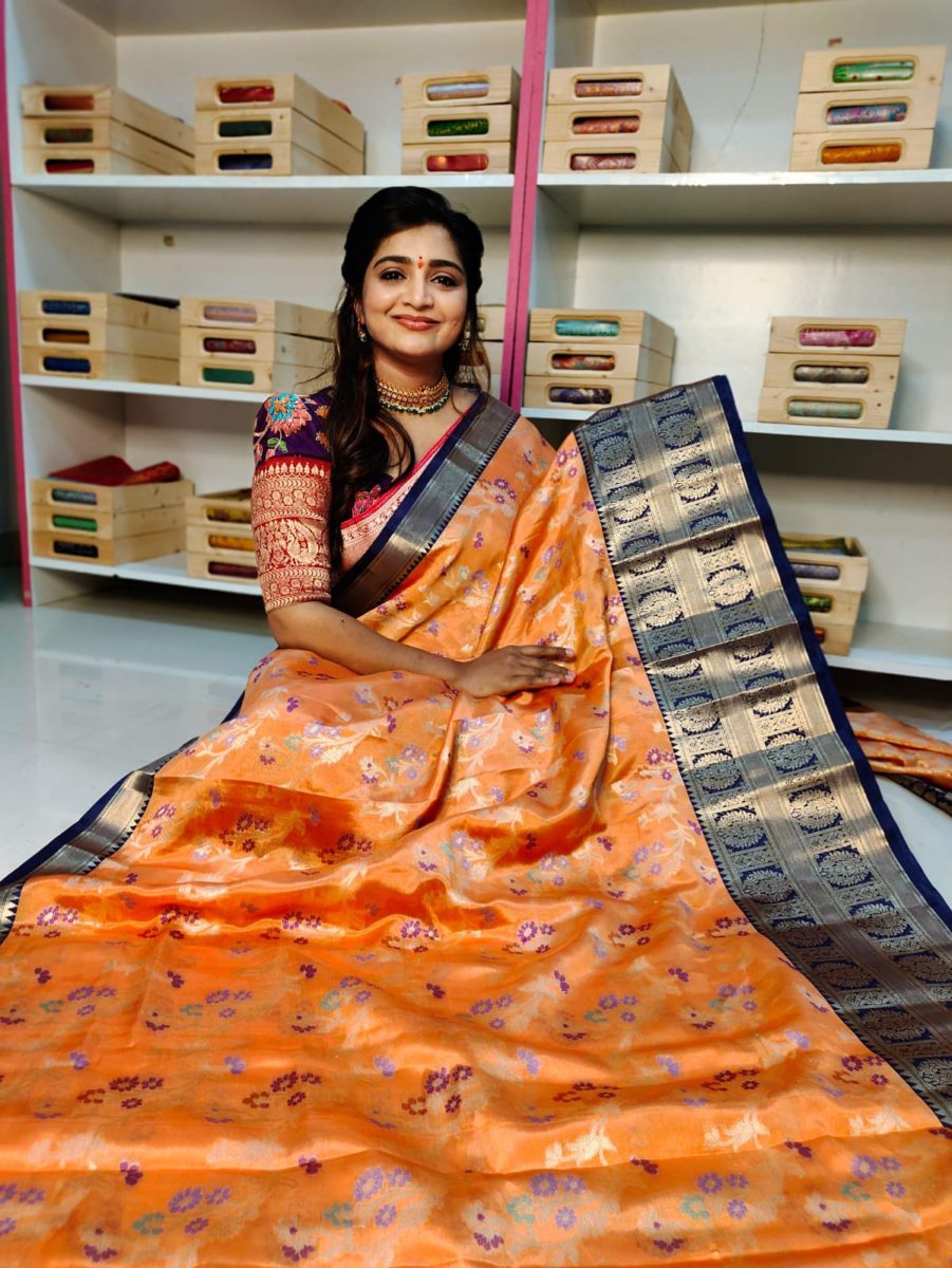 20% offer soft banarasi silk saree