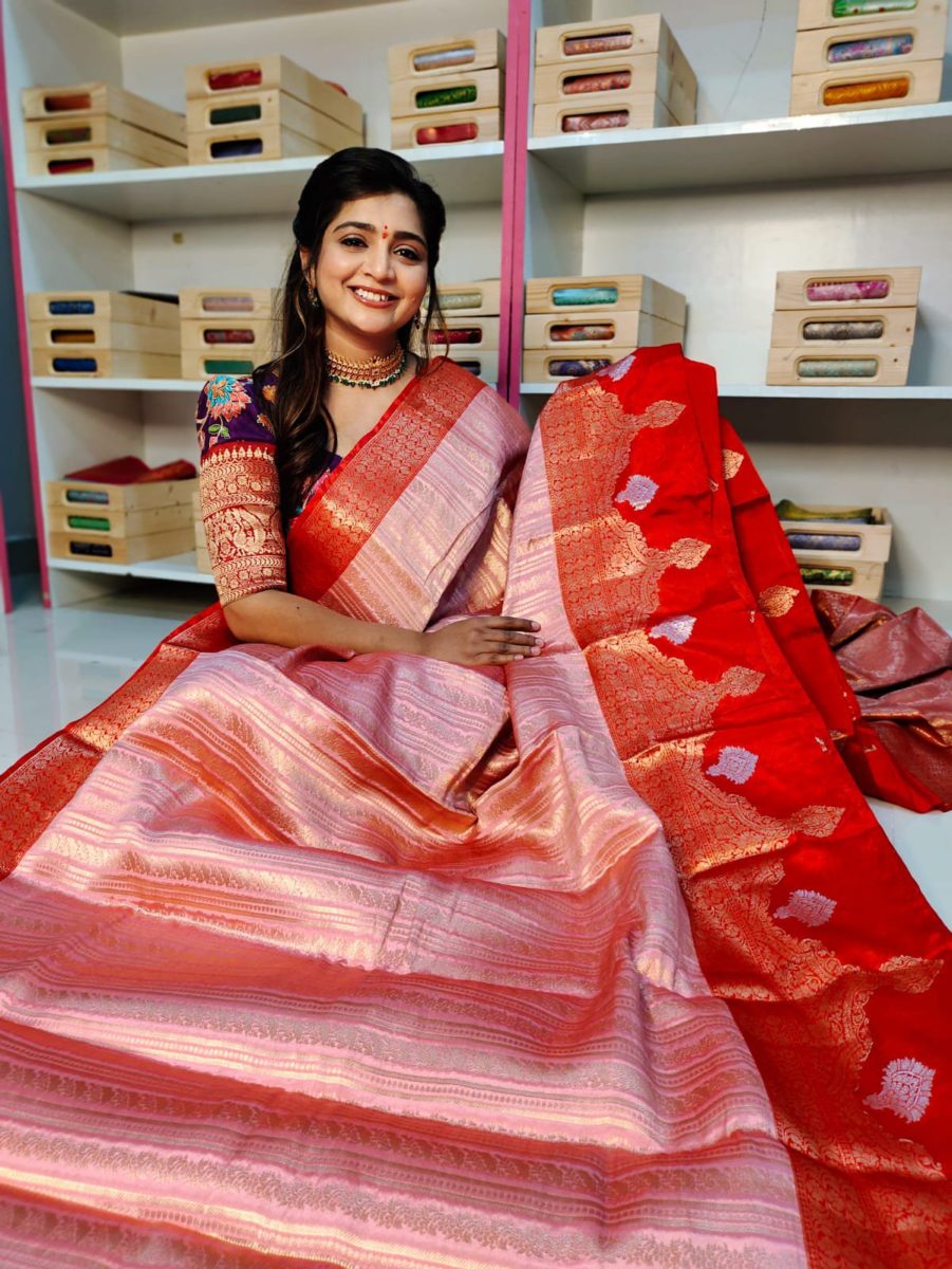 Soft banarasi Silk Saree