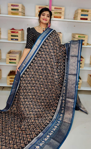 Crep dola Silk Saree