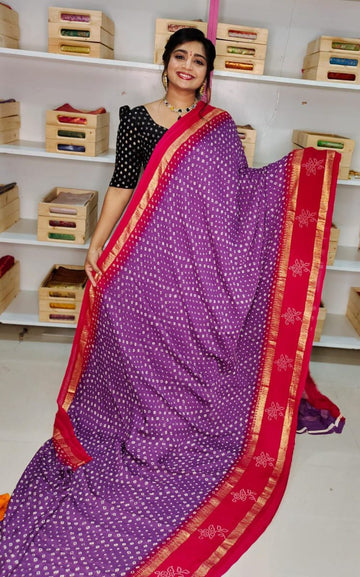 Crep dola Silk Saree