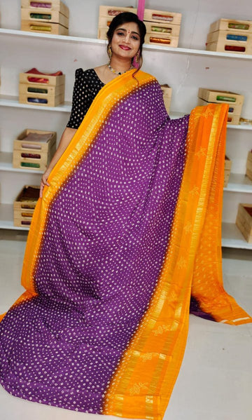 Crep dola Silk Saree