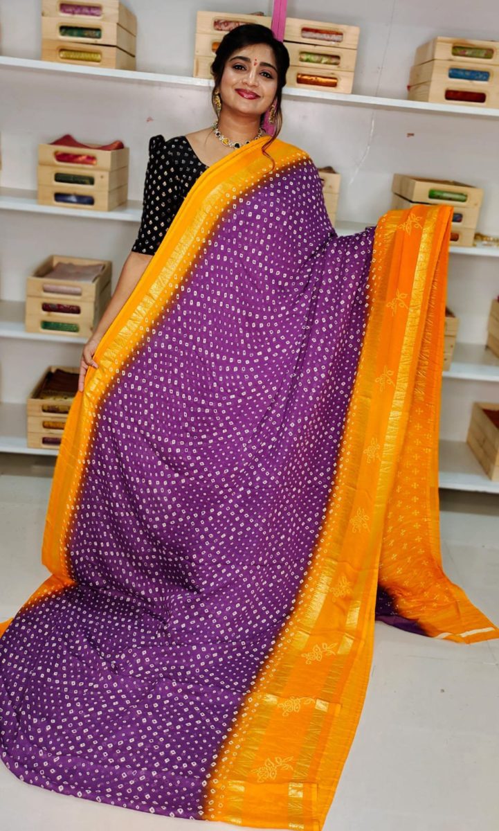 Crep dola Silk Saree