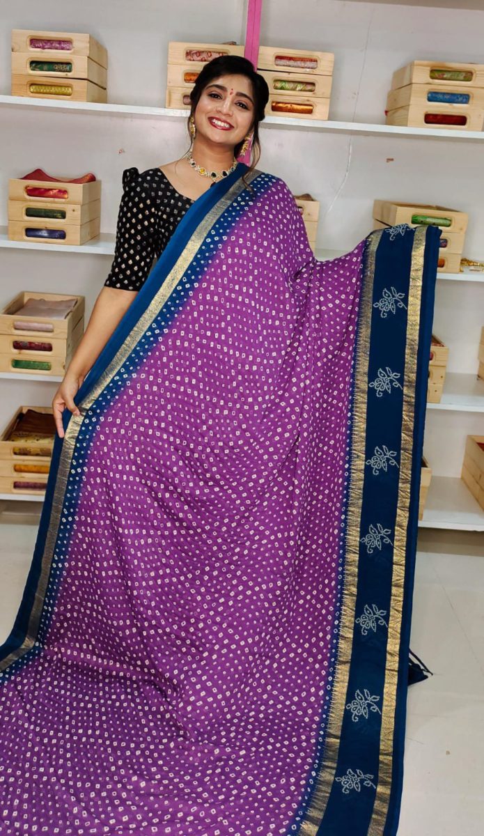 Crep dola silk sarees