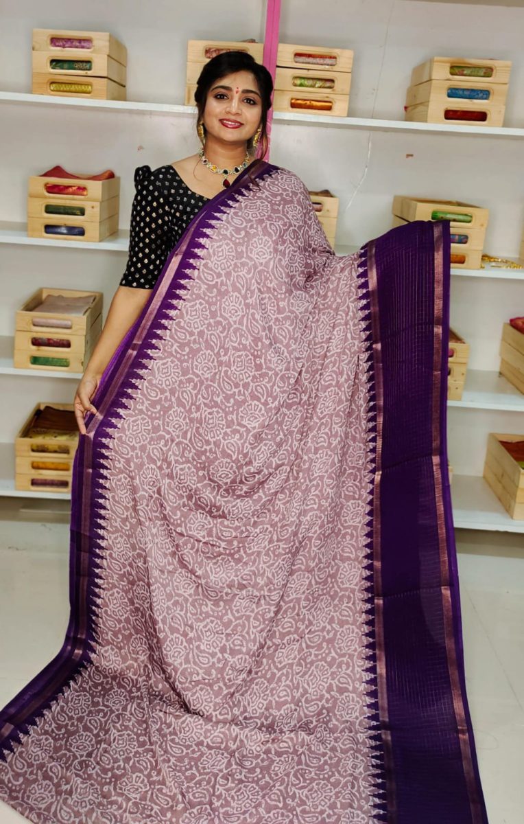 Crep dola Silk Saree