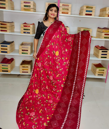 Crep dola Silk Saree