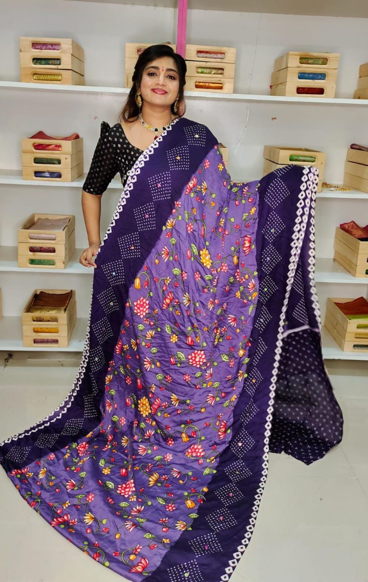 Crep dola Silk Saree