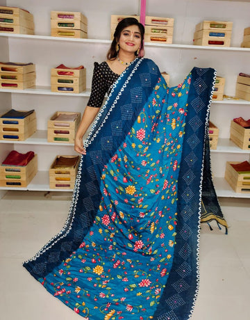 Crep dola Silk Saree