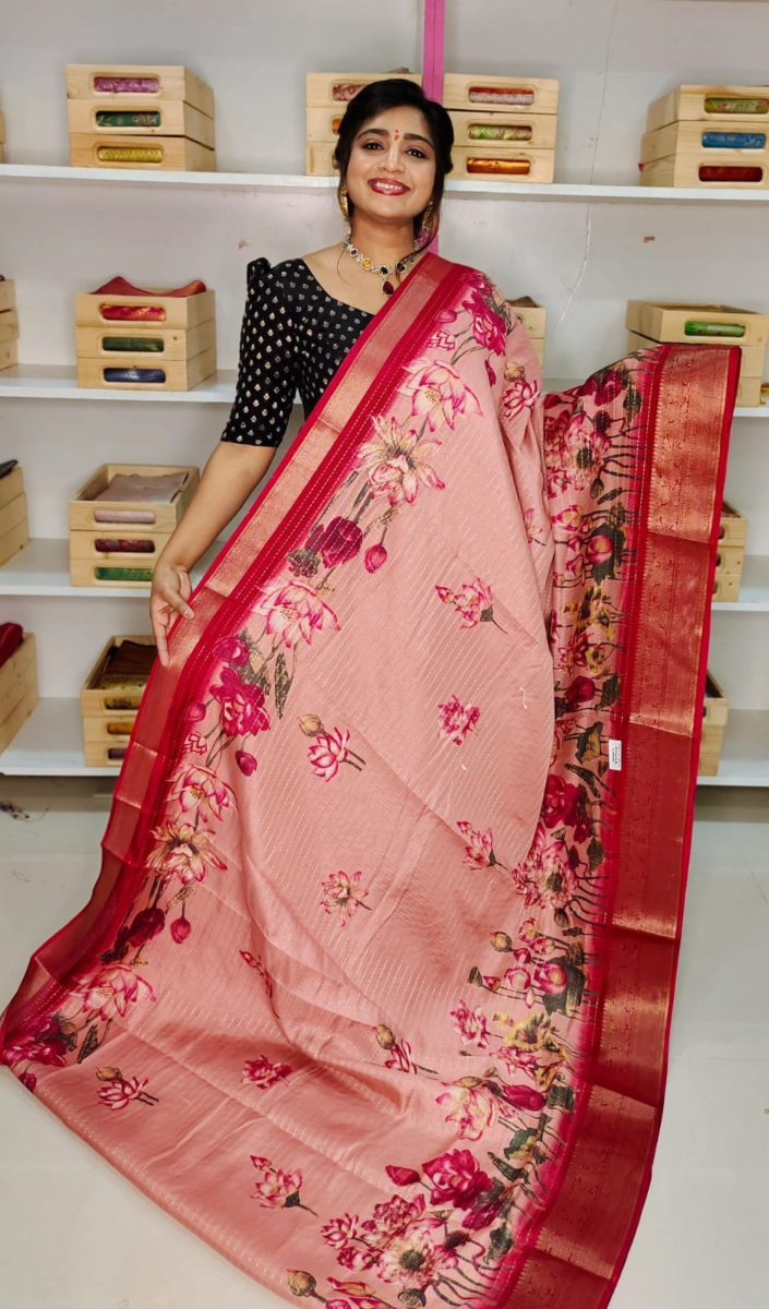 Dola digital printing Saree