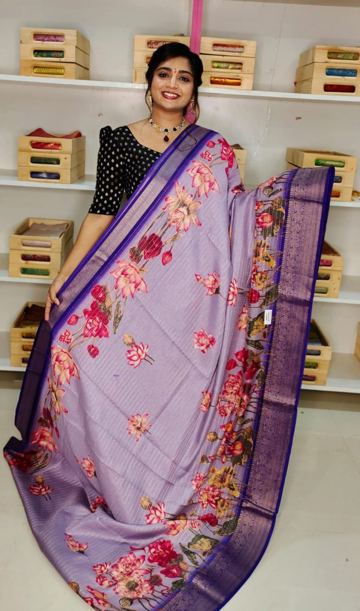 Dola digital printing Saree