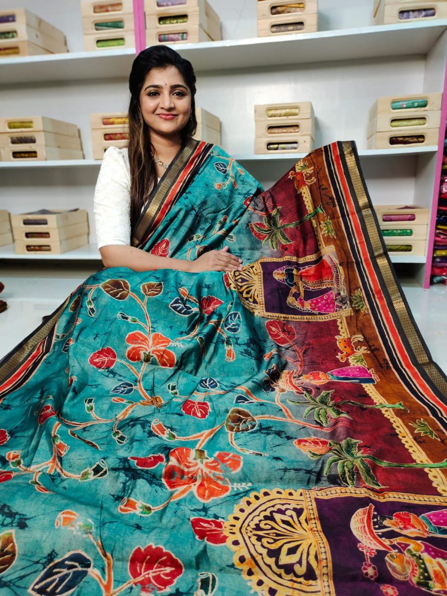 స్వచ్ఛమైన చందేరి సిల్క్ చీర