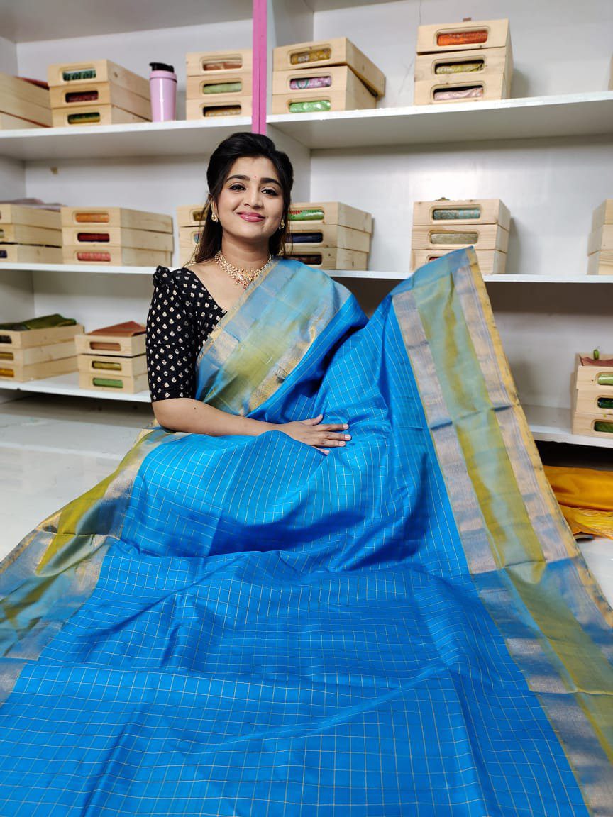 100% Silk mark certified kanjivaram pattu Saree