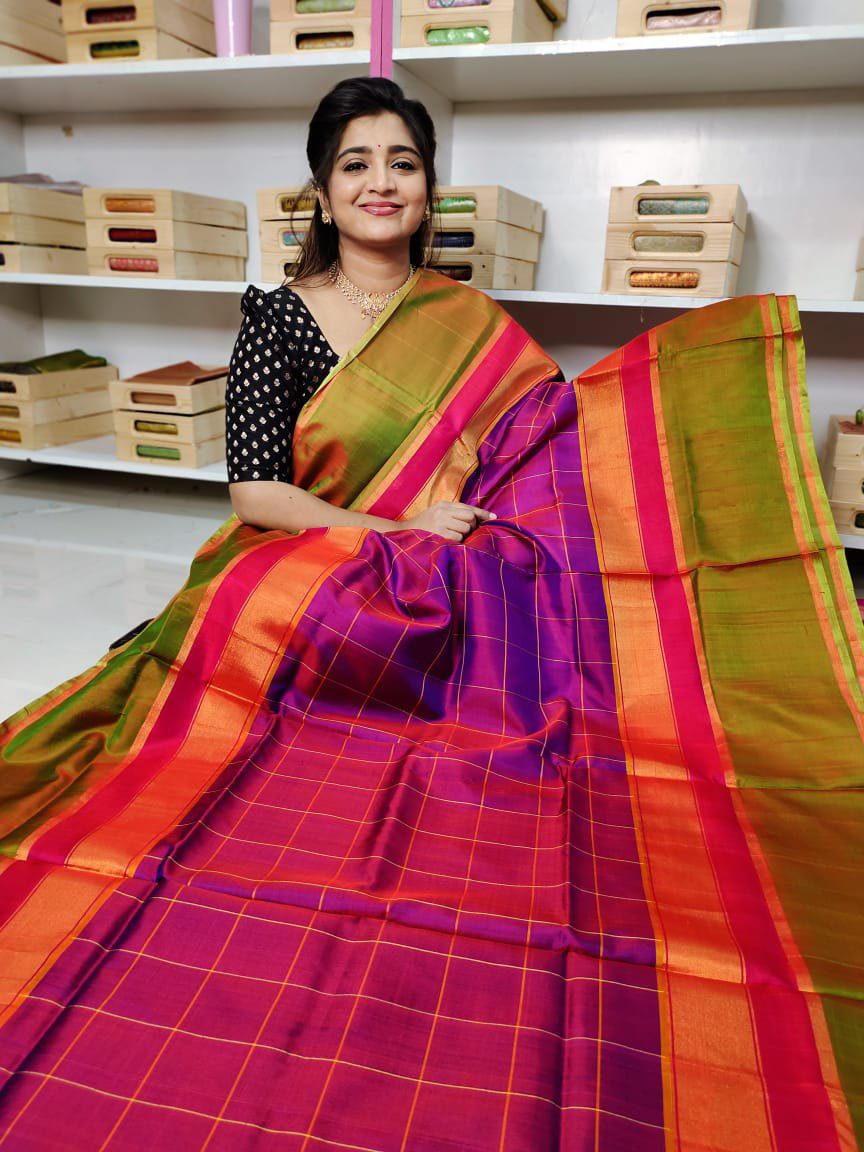 100% Silk mark certified kanjivaram pattu Saree