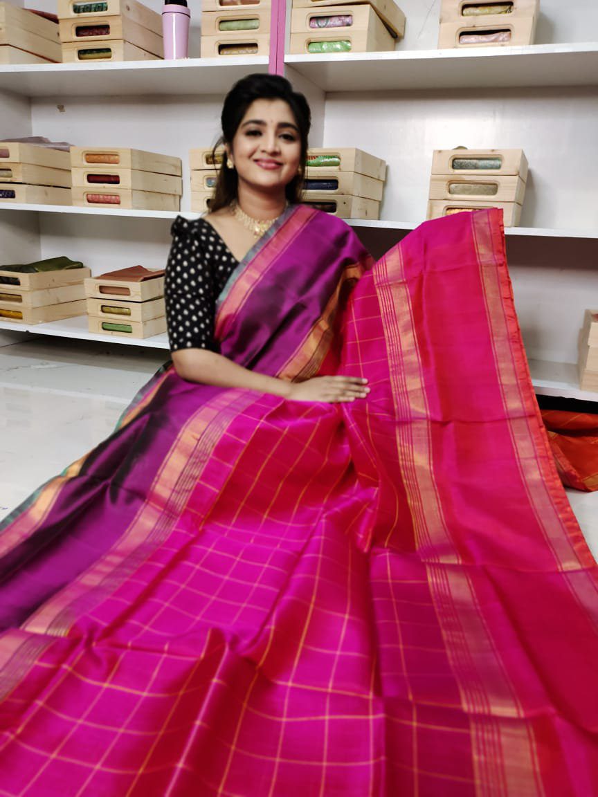 100% Silk mark certified kanjivaram pattu Saree