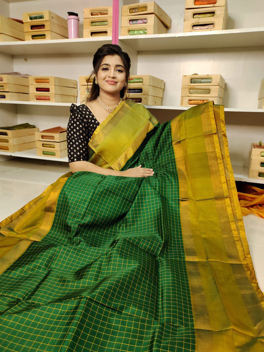 100% Silk mark certified kanjivaram pattu Saree
