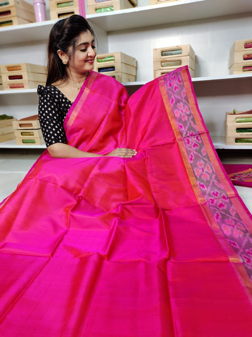 Ikkat soft silk sarees