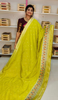 Banaras pure zute Silk Saree