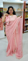 Jimmy chu work Saree
With digital printing blouse