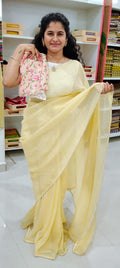 Jimmy chu work Saree
With digital printing blouse