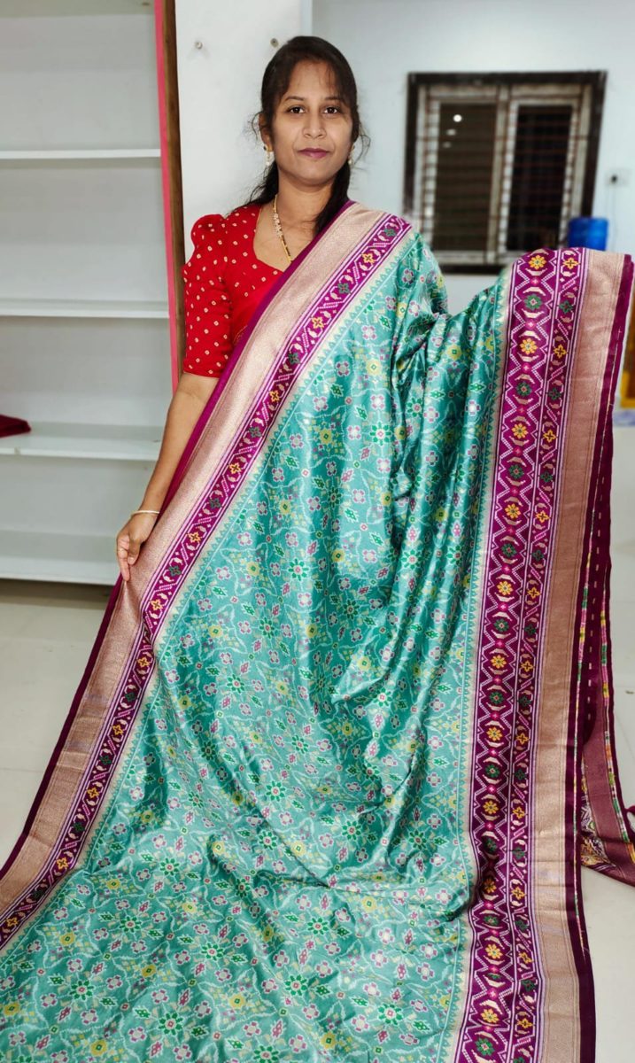 Ikkat banarasi Silk Saree