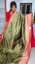 Ikkat banarasi Silk Saree