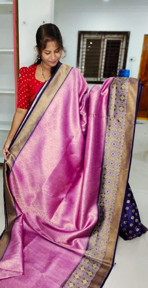Ikkat banarasi Silk Saree